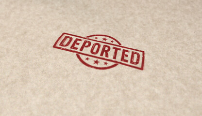 Deported stamp and stamping