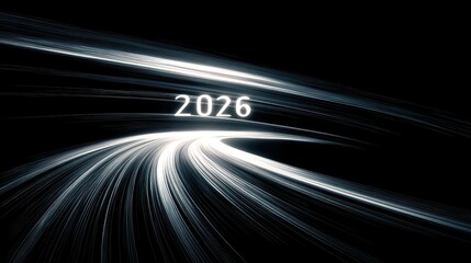 A black background with a white line and a number