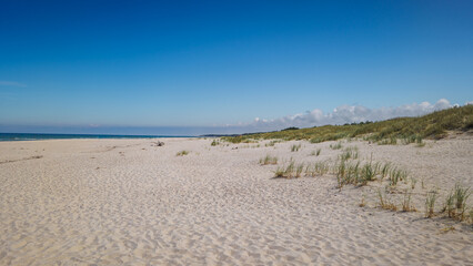 A beautiful, wide beach in Slowinski National Park in Leba, near the shifting sand dunes. Poland