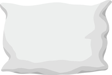 Fototapeta premium Cushions icon in flat cartoon design. This wonderful of white pillow in different size, shape and snow colors will complement any sleep project. Vector illustration