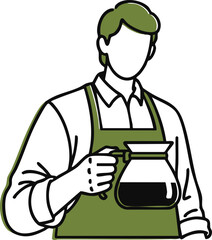 Enjoy a perfect cup of coffee with a skilled barista who delivers a smooth and satisfying taste, bringing a fresh and aromatic experience to brighten your day