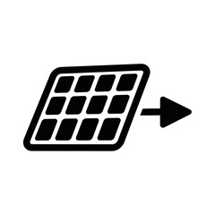 Solar Panel Energy Output Icon
