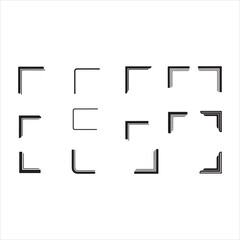 Elegant Set of Borders and Corners Vector Illustrations &ndash; Decorative Frames for Design vector.