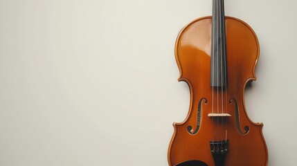 Elegant Acoustic Wooden Violin - Classical String Instrument for Melodic Performance