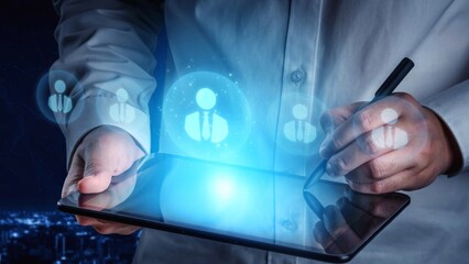 Digital recruitment and online hiring, virtual headhunting, smart recruitment platforms, talent acquisition solutions, and digital HR tools for modern workforce management. Muxer