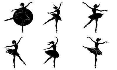 Ballet Dancer Silhouettes