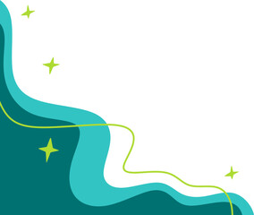 Aesthetic Wave Blob Corner