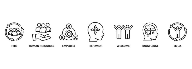 Business onboarding concept. Organizational socialization vector illustration with vector icons 