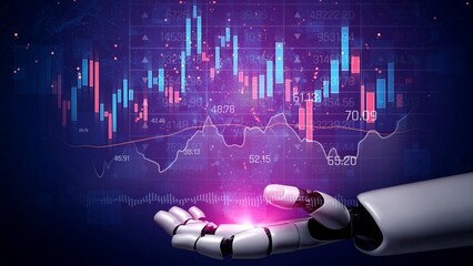 AI supports candlestick chart analysis to identify financial trends, trading patterns, and...