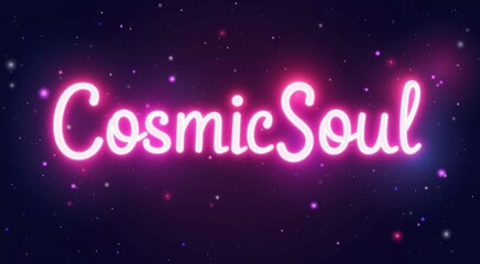 Neon sign that says cosmic soul
