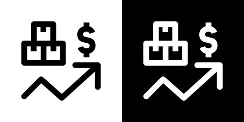 Sales Icon Vector Illustration. Fresh Line Design Built For Creative Flexibility In Light And Dark Versions. 