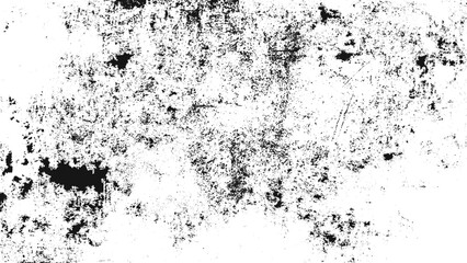 Black and white gritty sprayed ink texture with rough vintage distress effect for minimalist grunge background artwork