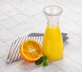 Fresh Orange juice with fruit