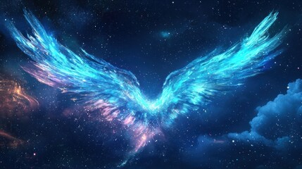 Celestial Wings - A Symphony of Light and Cosmic Wonder.