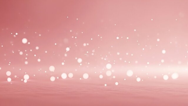 Elegant pastel pink background featuring delicate sparkling bokeh lights and shimmering glitter particles, creating a dreamy and festive abstract atmosphere for celebration designs - Powered by Adobe