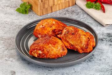 Baked marinated crispy chicken tighs