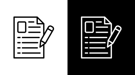 Application Form  White Icon Set Design