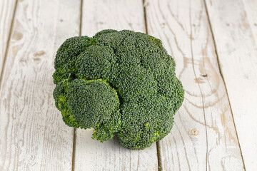 Raw ripe green broccoli cabbage