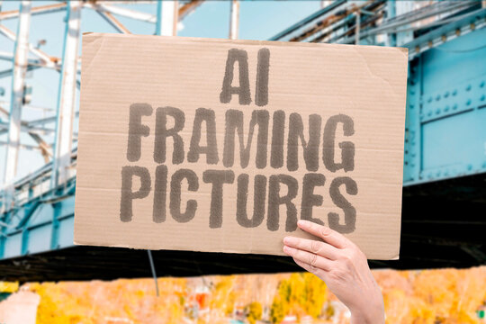 "AI Framing Pictures" Automated systems cut mats and assemble frames for artwork precisely. FRAME. PICTURE. ART. MAT. MOUNT.