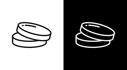 Petri Dish  White Icon Set Design