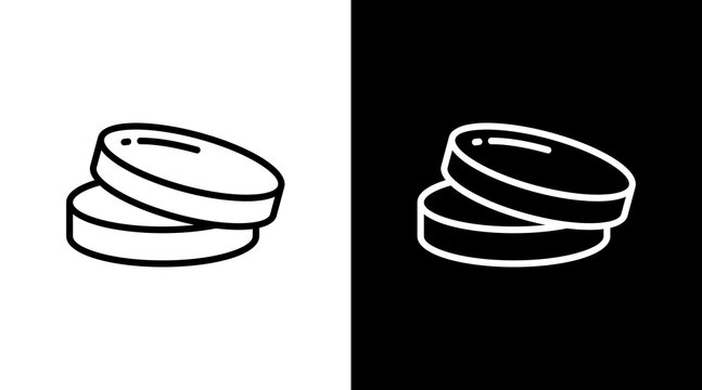 Petri Dish  White Icon Set Design