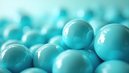 A Bright Abstract Cluster Built From Glowing Rounded Forms