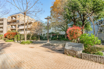 東京都目黒区下目黒の羅漢寺川ふれあい広場