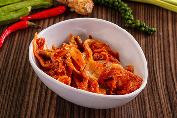 Fermented spicy Korean Kimchi cabbage