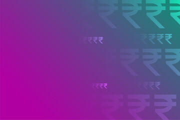 indian rupee symbol on vibrant background for digital payment or investment