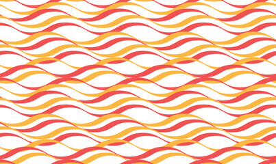  Wave seamless pattern. Abstract wave curved lines. 