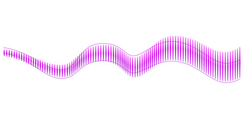 Abstract Wavy Pink Line Graphic
