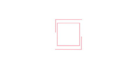 Square, Rectangle, Pink, Collage Rectangle, Made of Paper, Photo Frame on Transparent Background