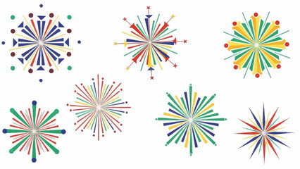 Minimalist New Year themed illustration celebrating the arrival of the upcoming year with festive elements