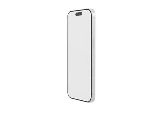 Clean, isolated smartphone mockup. Perfect for app design presentation or showcasing user interface. Modern tec