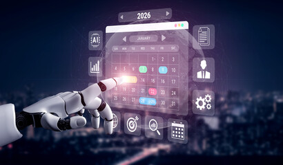 AI managing 2026 schedules and business calendars, automating event planning and optimizing productivity across organizational workflows Parse