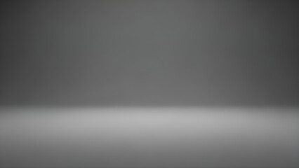 Empty Gray Studio Background with Gradient Lighting