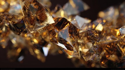 A bunch of shiny diamonds