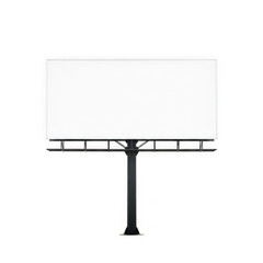 Obraz premium Blank billboard structure isolated on transparent background