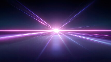 Stunning Abstract Light Rays in Dynamic Purple and Blue Colors Creating a Vibrant Illumination Effect in a Dark Background