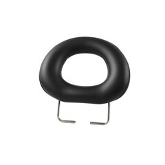Professional Black Vinyl Dental Chair Headrest with Contoured Support