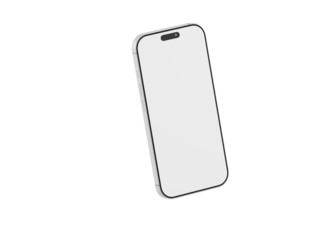 Clean, isolated smartphone mockup. Perfect for app presentations, website visuals, and showcasing your digital