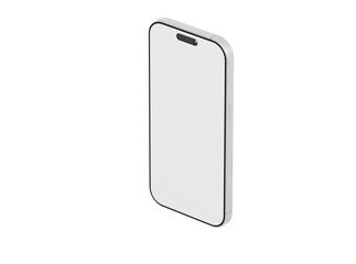 Clean, isolated smartphone rendering against a pristine white backdrop. Perfect for tech, design, or lifestyle