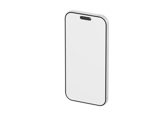 Clean and minimal smartphone mockup. Perfect for showcasing app interfaces, website designs, or branding concep