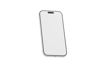 Clean, isolated smartphone mockup. Perfect for showcasing app designs, website layouts, or any digital content.