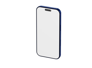 Stylish mockup of a smartphone with a blank display ready for your app, design, or content. Isolated, clean, an