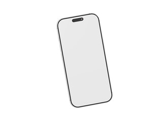 Clean, modern smartphone mockup on a white background. Perfect for presentations, app UI/UX, or tech product vi