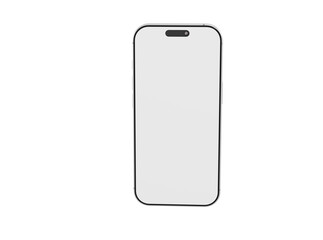 Clean, modern smartphone with a blank screen. Perfect for showcasing apps, websites, or user interfaces. Ideal