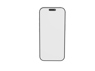 Minimalist smartphone design with a blank screen, perfect for showcasing apps or presentations. Clean, modern,