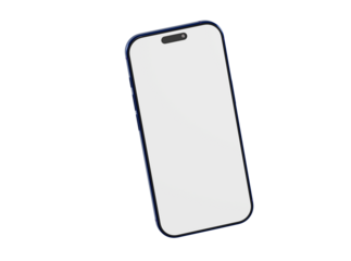 Stylish mockup of a smartphone, perfect for showcasing your app, website, or design on a clean white background