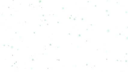 Glowing snowy particles close overlay horizontal 3D render